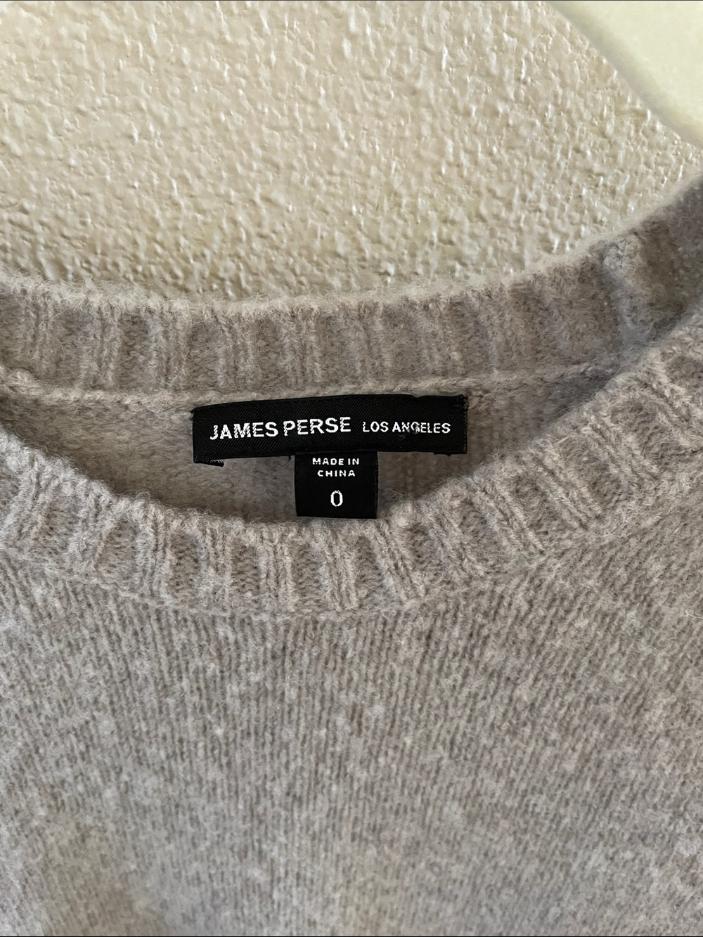 James Perse Neutral Taupe 100% Cashmere Crewneck Sweater XS/S - Picture 2 of 5